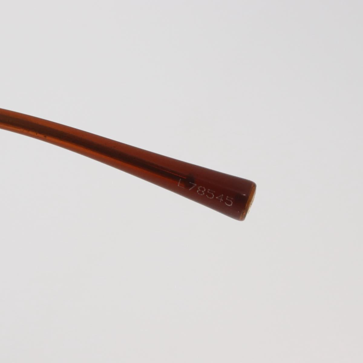 CHANEL Sunglasses metal Brown CC Auth yk20426M