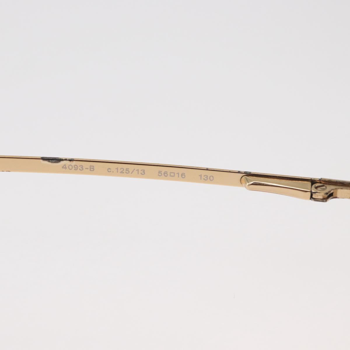CHANEL Sunglasses metal Gold Tone CC Auth yk20428M