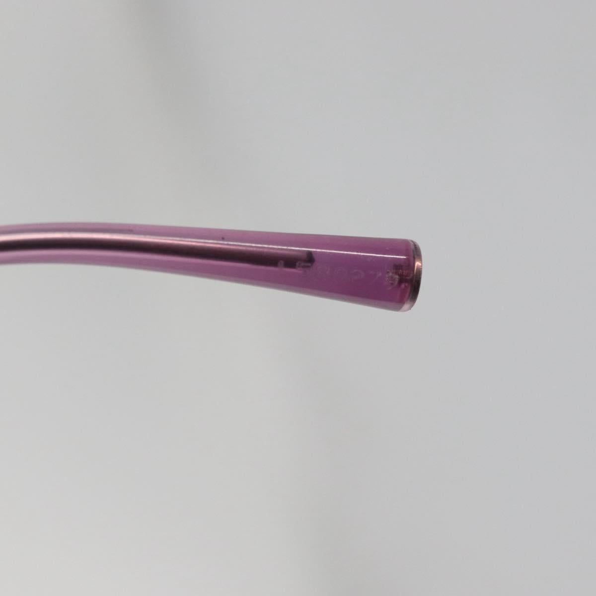 CHANEL Sunglasses metal Pink CC Auth yk20430M