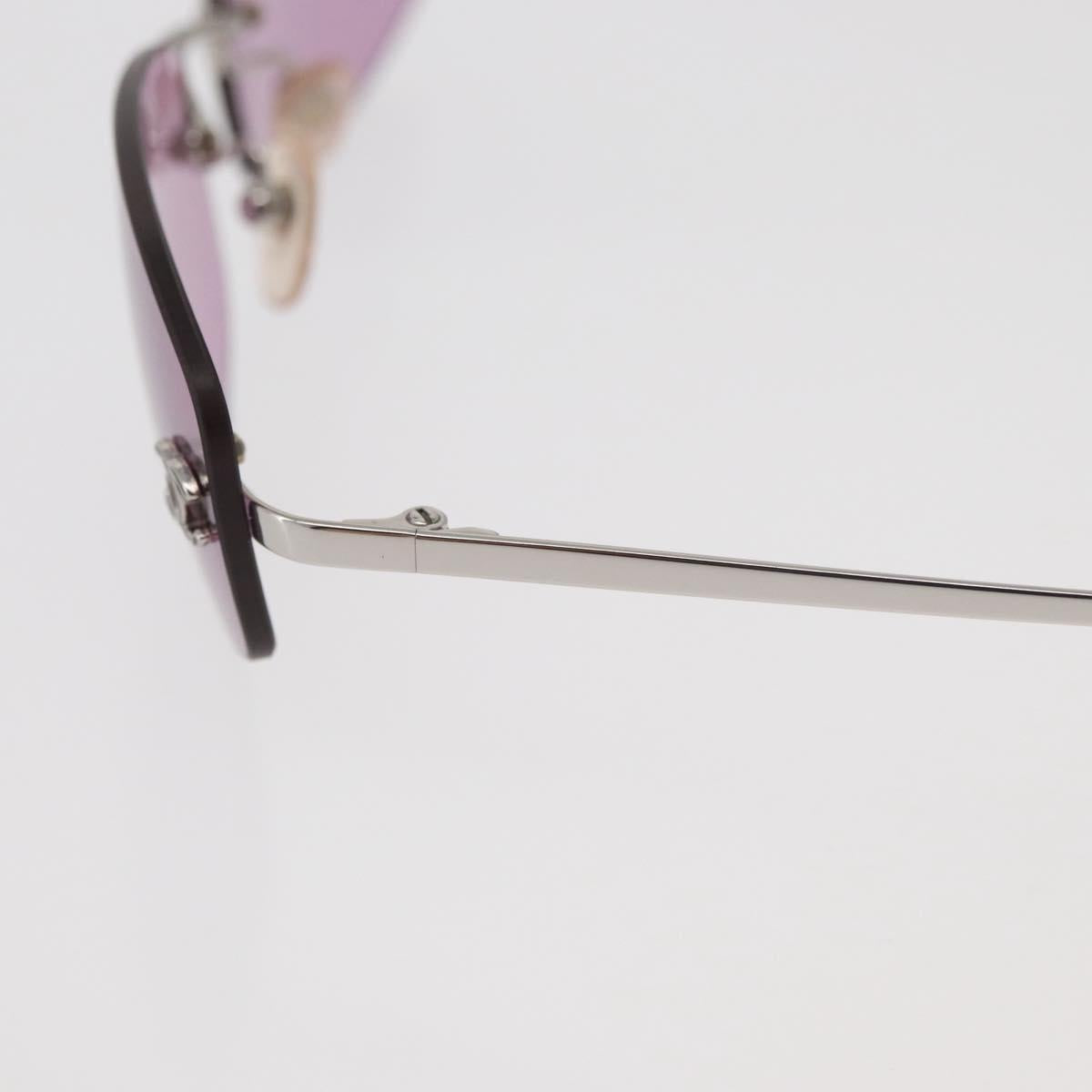CHANEL Sunglasses metal Pink CC Auth yk20430M