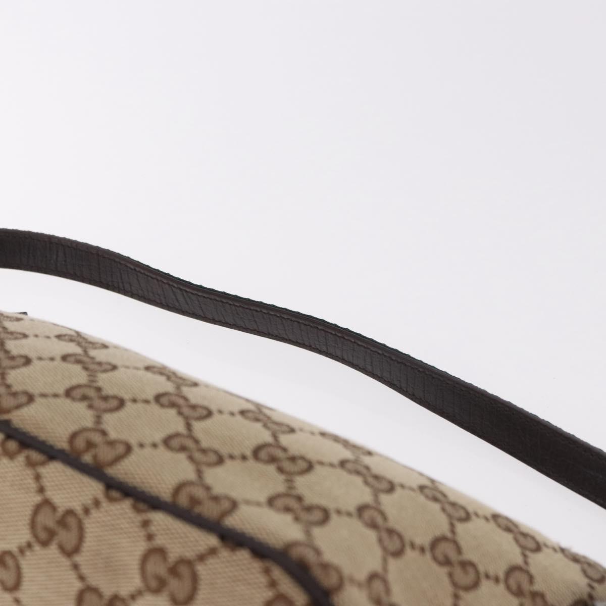 GUCCI GG Canvas Sherry Line Hand Bag Beige Gold 141809 Auth yk20448SAV