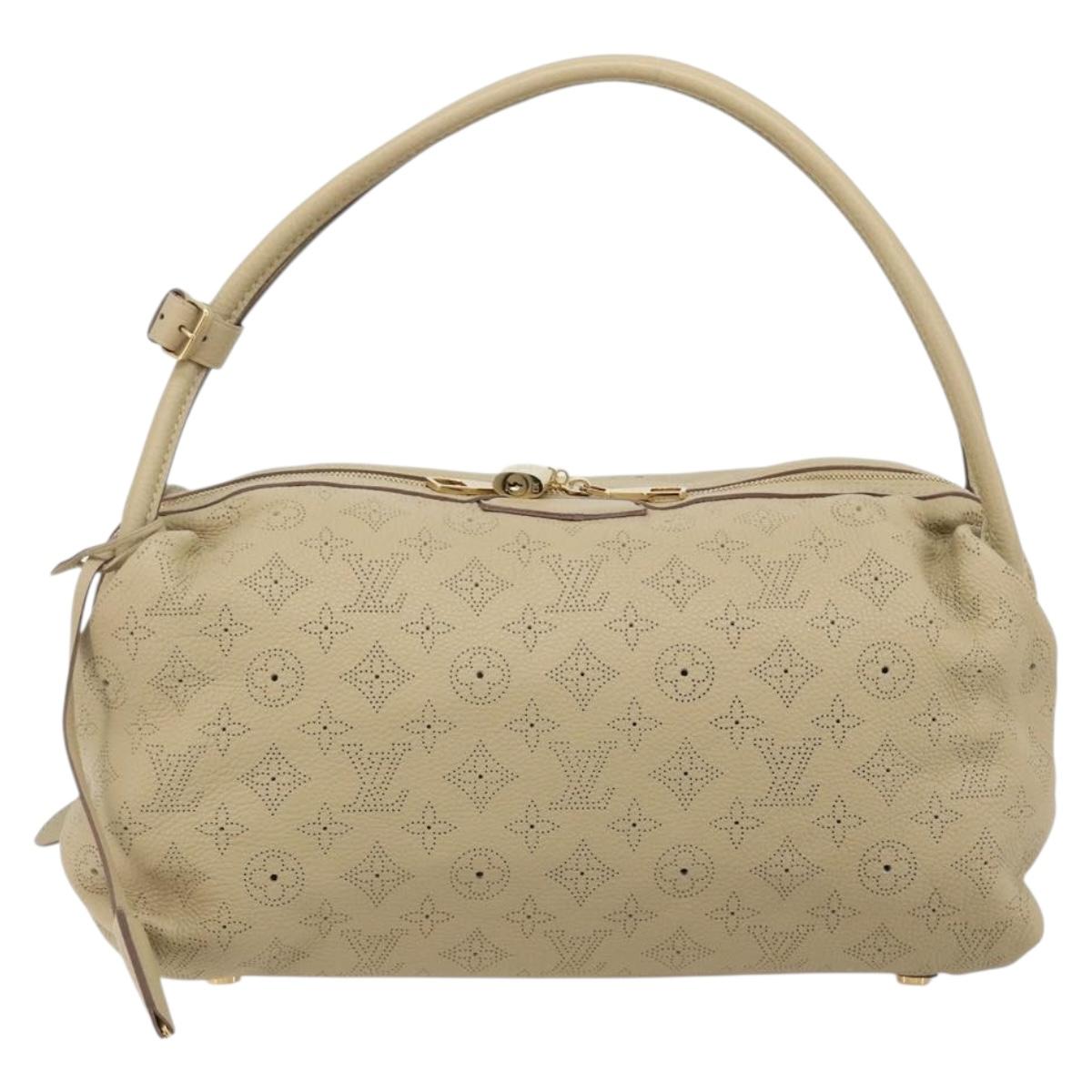 LOUIS VUITTON Mahina Galatea MM Shoulder Bag Beige M93825 LV Auth yk20452SAV