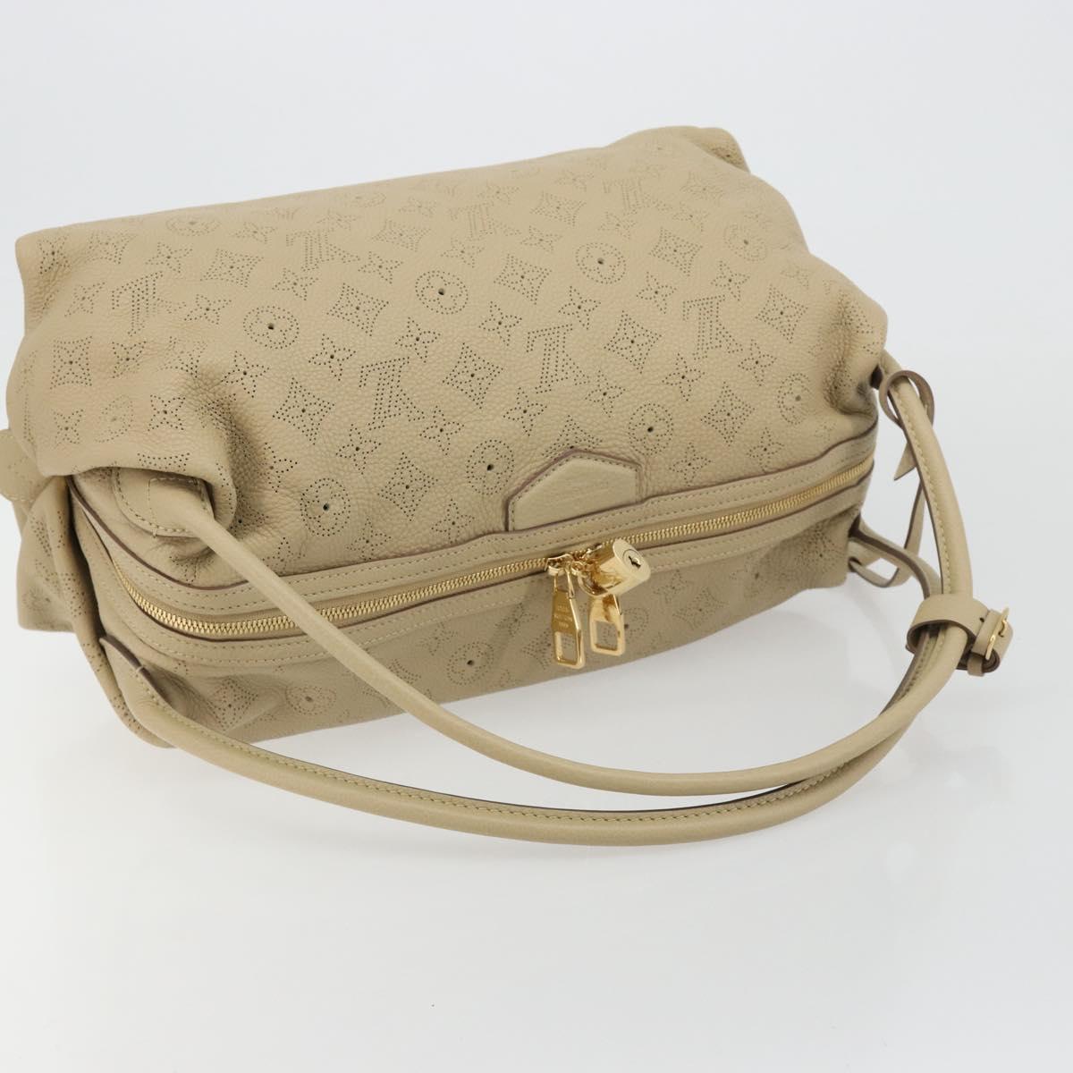 LOUIS VUITTON Mahina Galatea MM Shoulder Bag Beige M93825 LV Auth yk20452SAV