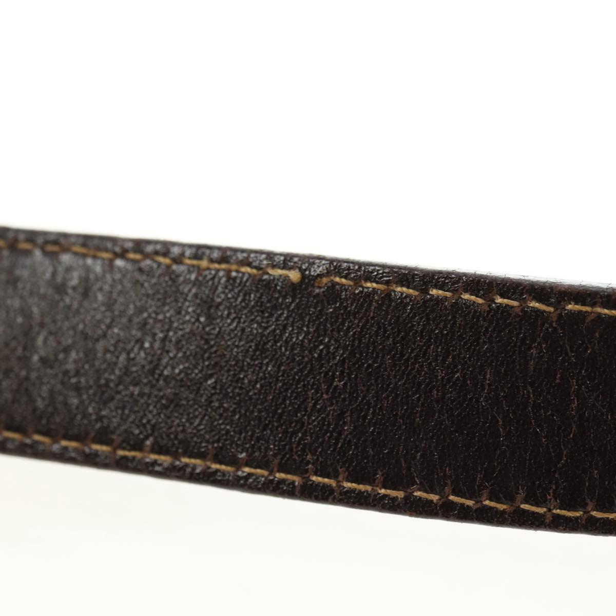 FENDI Zucca Canvas Mamma Baguette Shoulder Bag Black Brown Auth yk20463SM