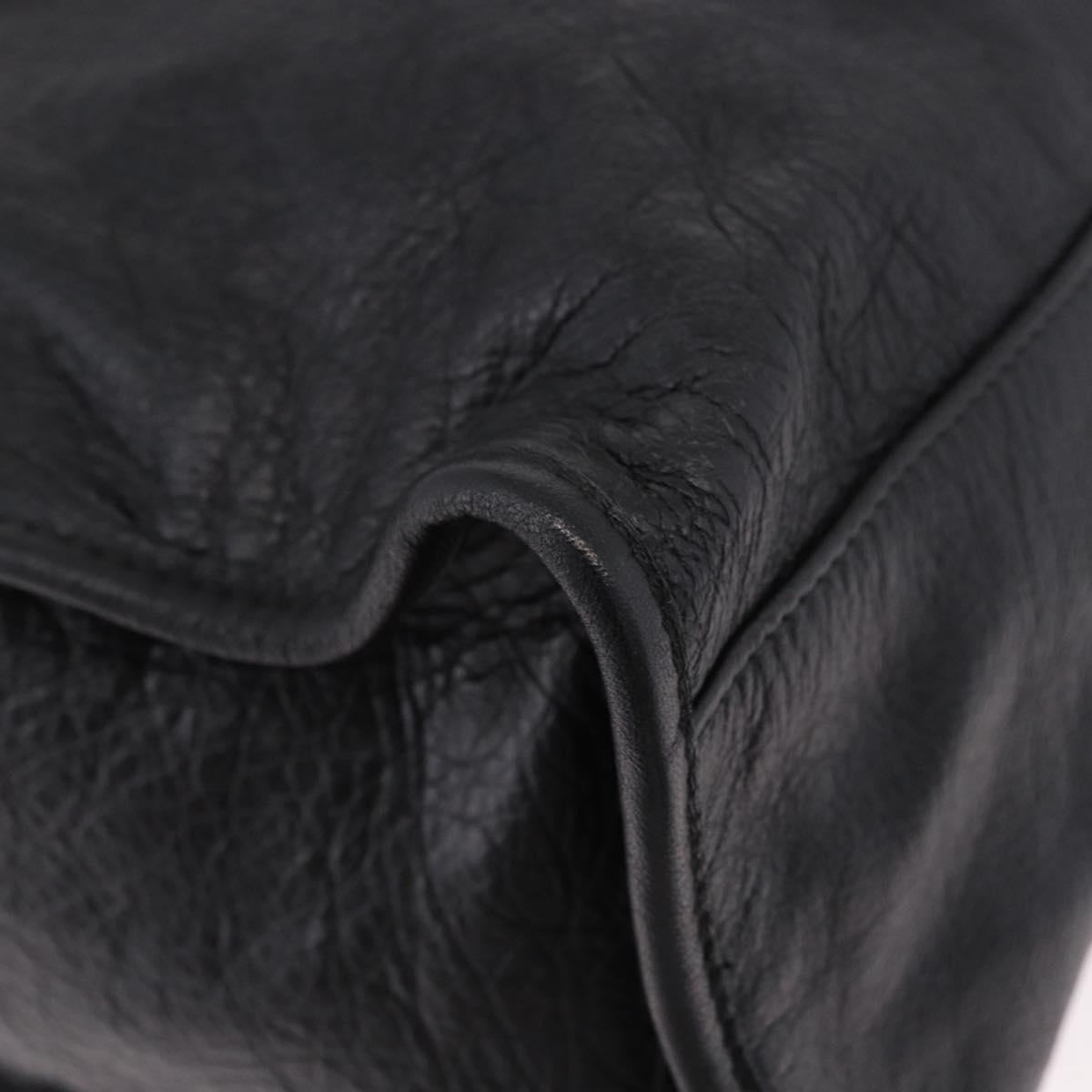 BALENCIAGA The City Graffiti Hand Bag Leather 2way Black 115748 Auth yk20465SAM
