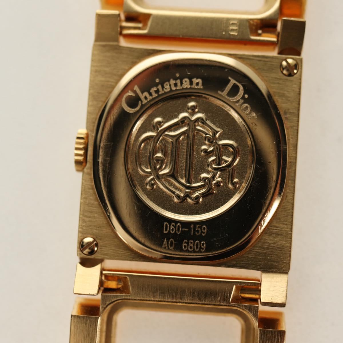 Christian Dior La Parisienne Watches metal Gold Auth yk20475M