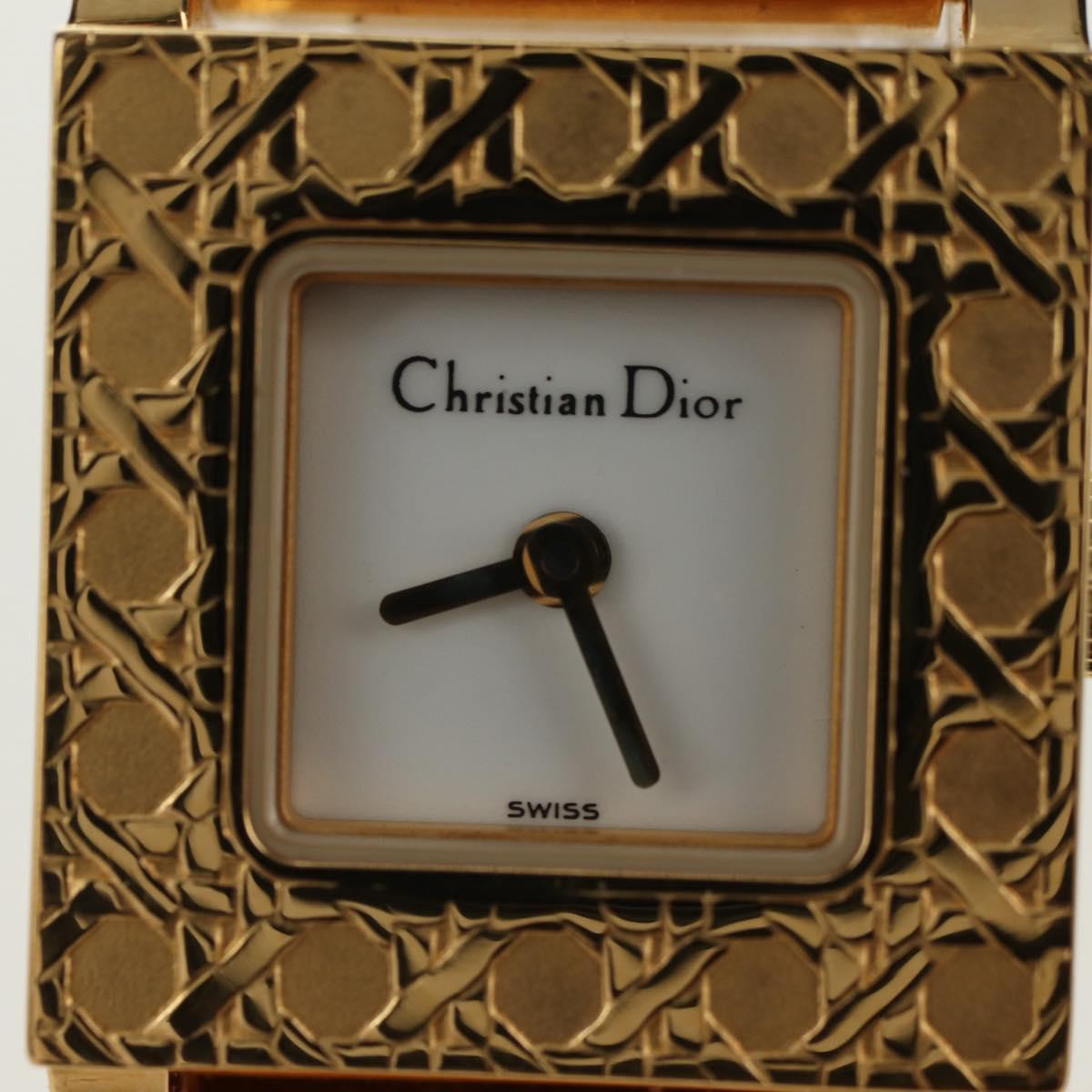 Christian Dior La Parisienne Watches metal Gold Auth yk20475M
