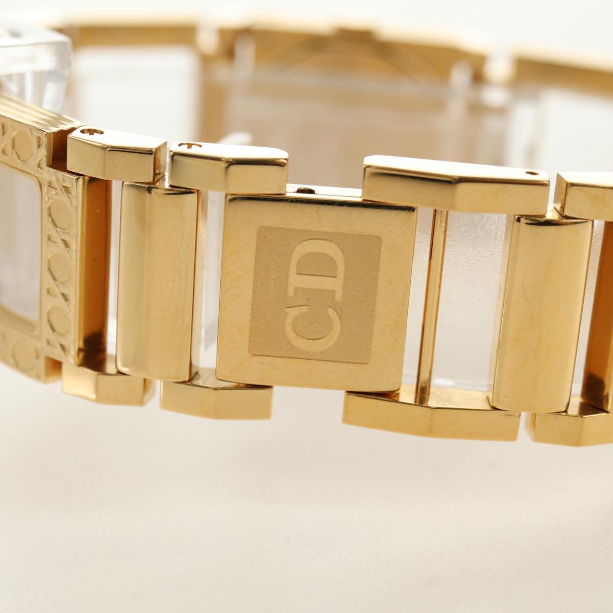 Christian Dior La Parisienne Watches metal Gold Auth yk20475M