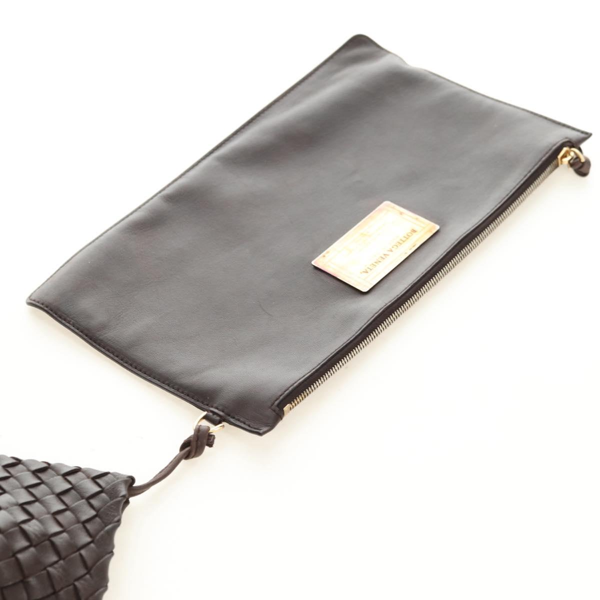 BOTTEGA VENETA INTRECCIATO Cabas PM Bag Leather Brown 141498 Auth yk20479SAV