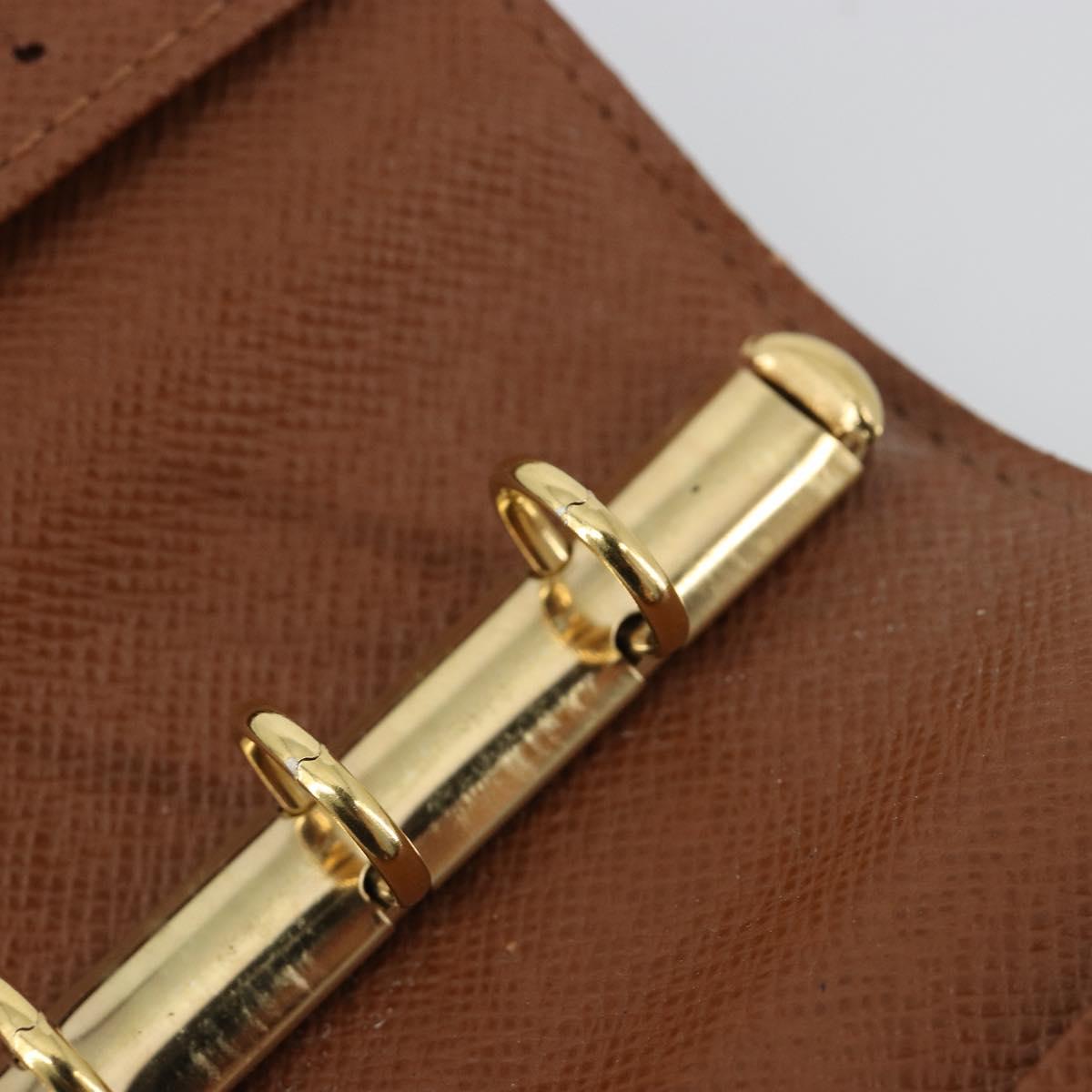 LOUIS VUITTON Monogram Agenda PM Day Planner Cover R20005 LV Auth yk20482