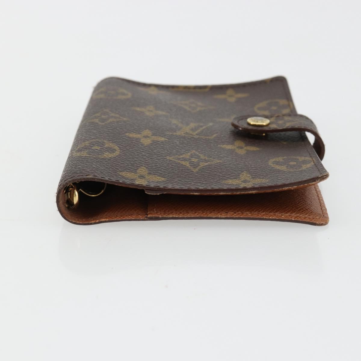 LOUIS VUITTON Monogram Agenda PM Day Planner Cover R20005 LV Auth yk20482