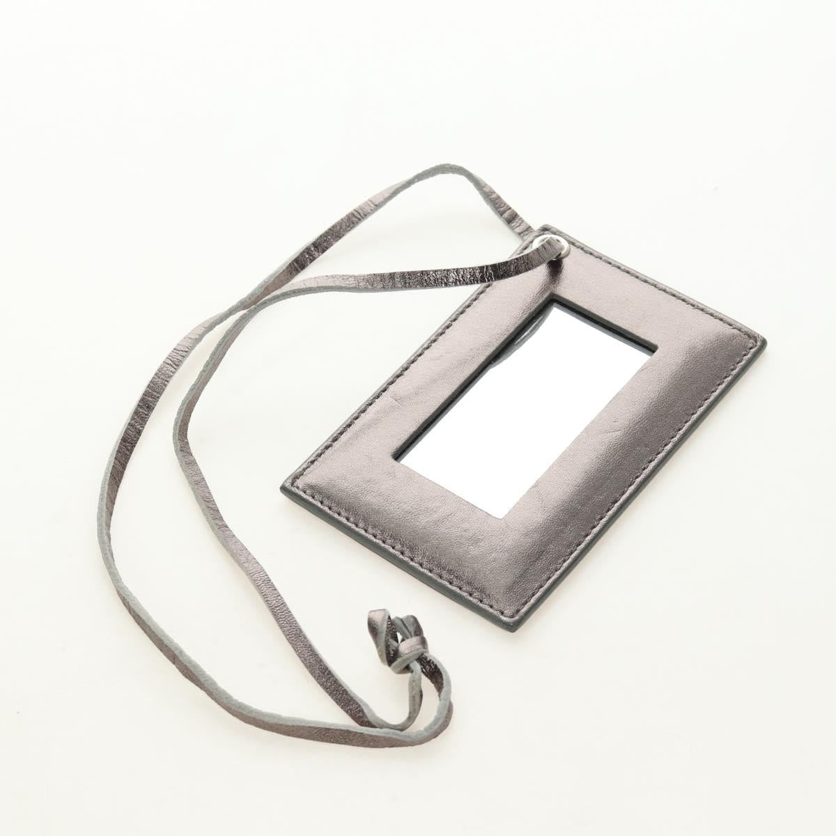 BALENCIAGA The Box Hand Bag Leather 2way Silver 145694 Auth yk20505SAM