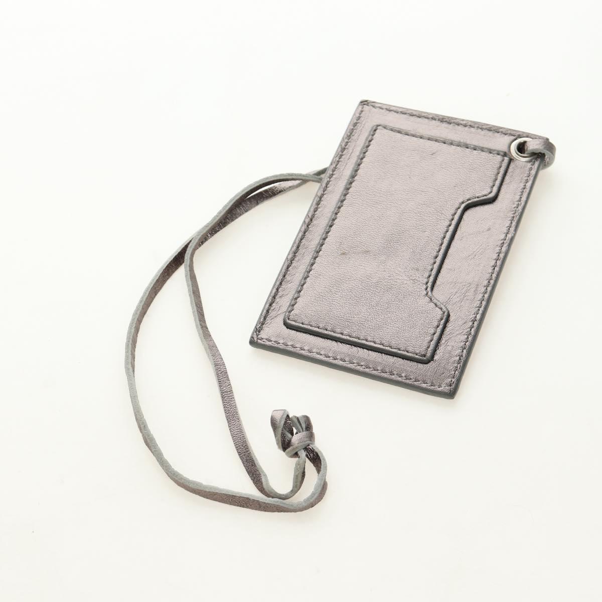 BALENCIAGA The Box Hand Bag Leather 2way Silver 145694 Auth yk20505SAM