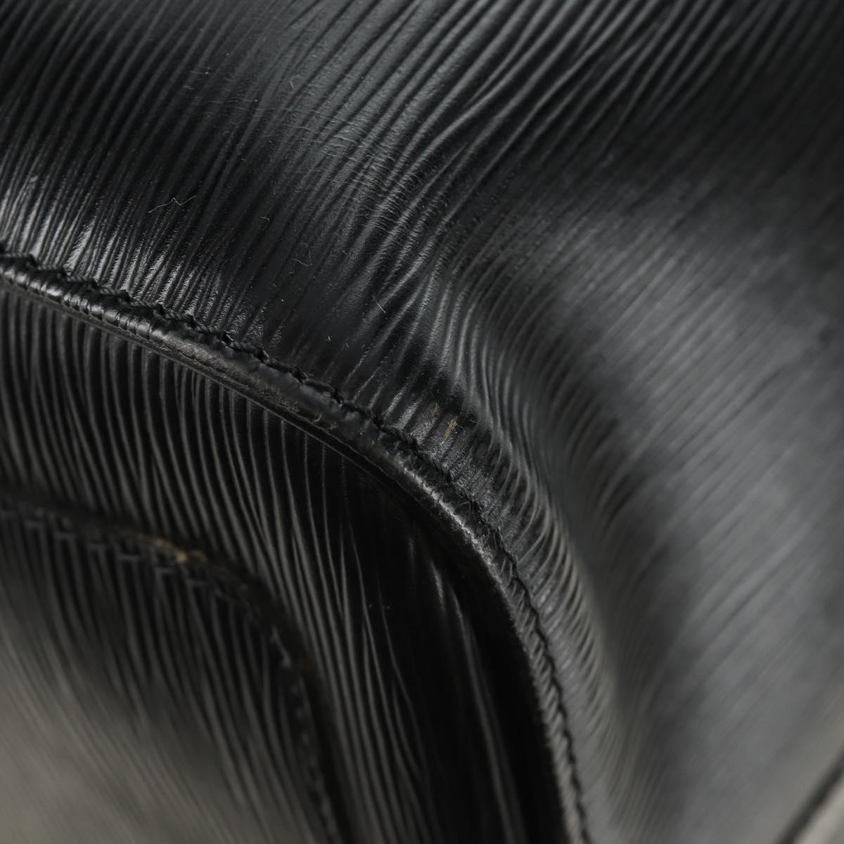 LOUIS VUITTON Epi Keepall 55 Boston Bag Noir Black M42952 LV Auth yk20511SAV