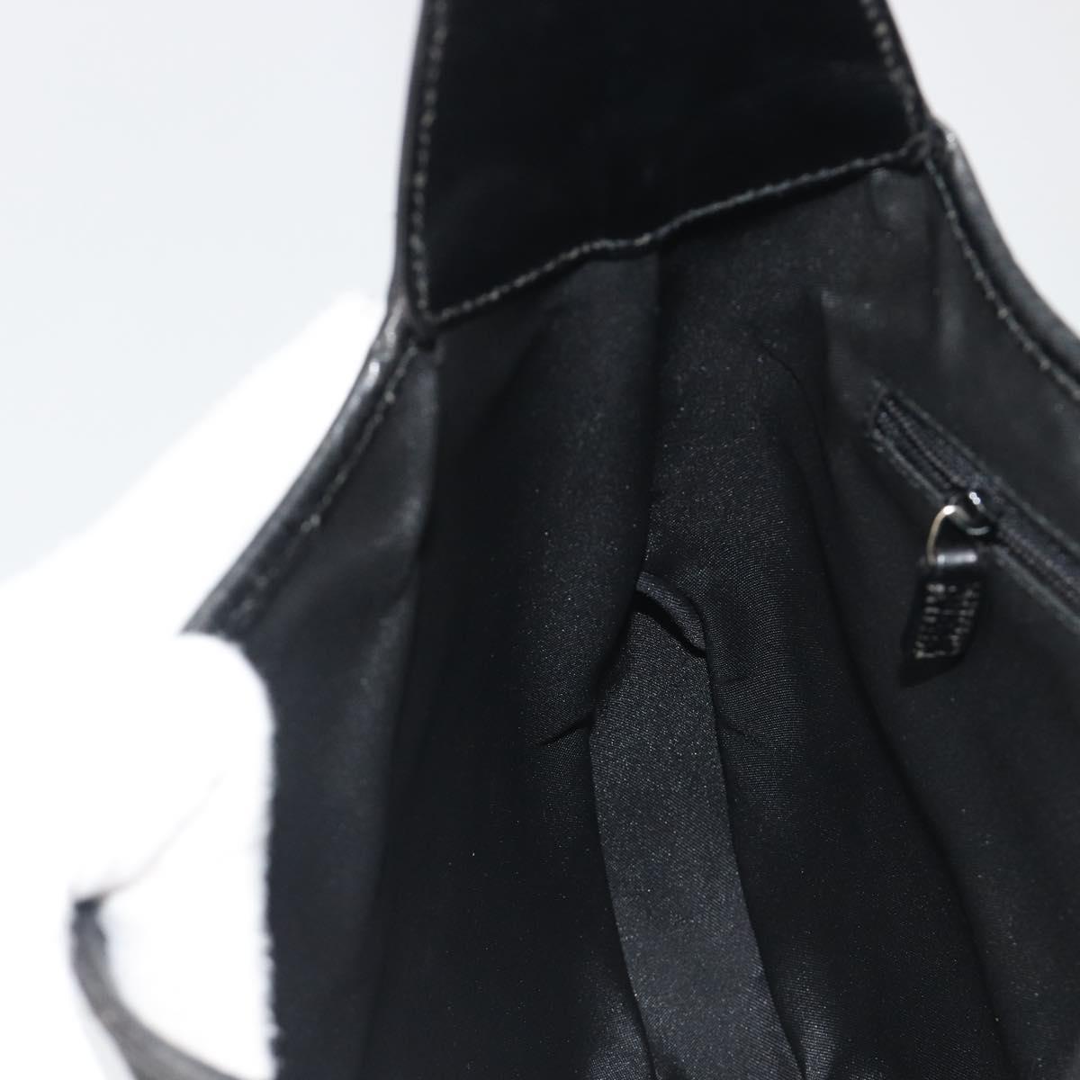 GUCCI GG Canvas Jackie Shoulder Bag Black Silver 001 3306 Auth yk20512SAV