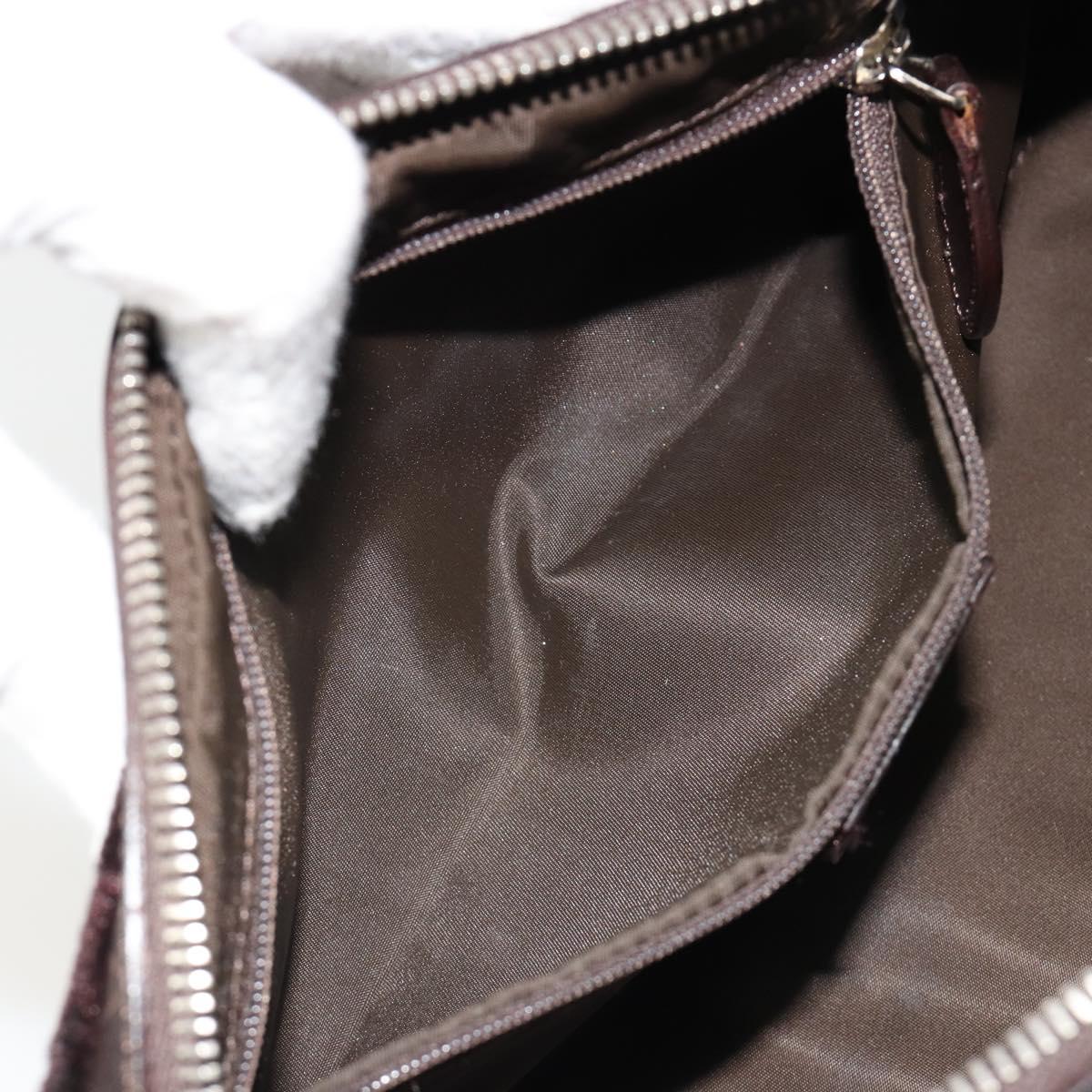 Christian Dior Trotter Canvas Romantic Chain Bag PVC Brown Auth yk20518SAV
