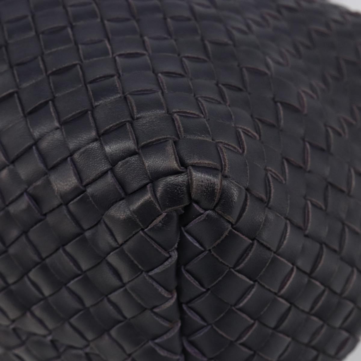 BOTTEGA VENETA INTRECCIATO Cabas PM Hand Bag Leather Purple Gold Auth yk20527SAV