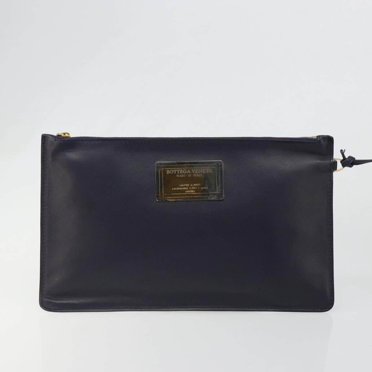 BOTTEGA VENETA INTRECCIATO Cabas PM Hand Bag Leather Purple Gold Auth yk20527SAV