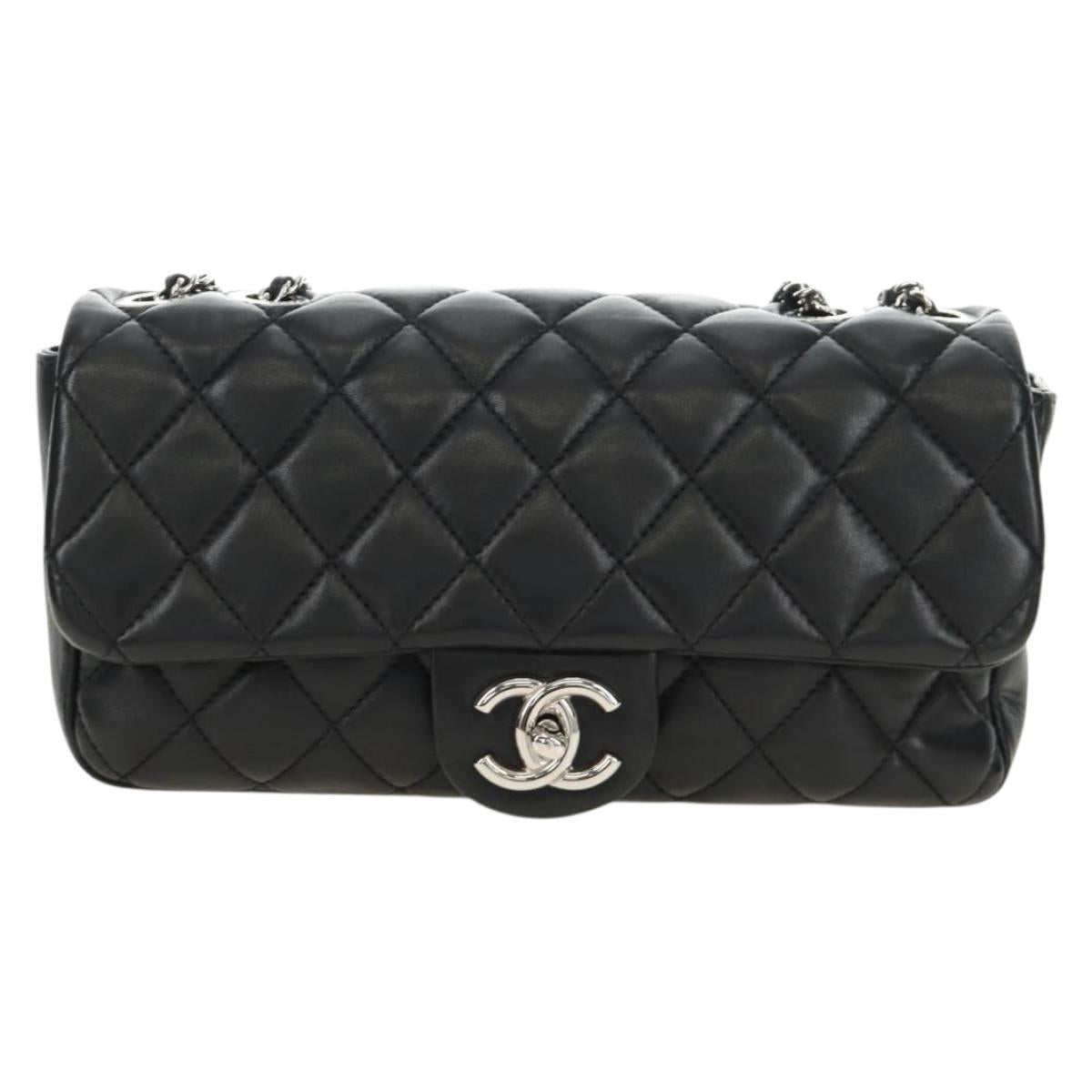 CHANEL Matelasse Cocorain Bag Lamb Skin Rain Gear Included CC Auth yk20533SAM