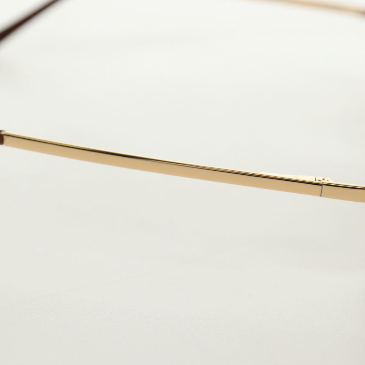 CHANEL Sunglasses Metal Gold CC Auth yk20538M