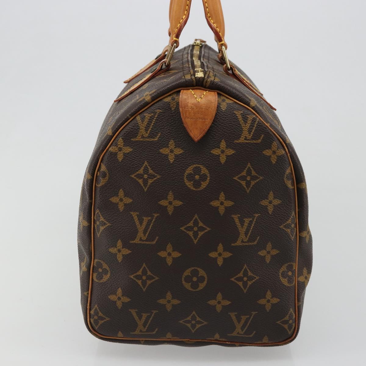 LOUIS VUITTON Monogram Speedy 30 Hand Bag M41526 LV Auth yk20541A