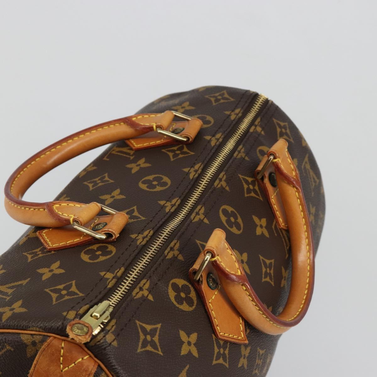 LOUIS VUITTON Monogram Speedy 30 Hand Bag M41526 LV Auth yk20541A