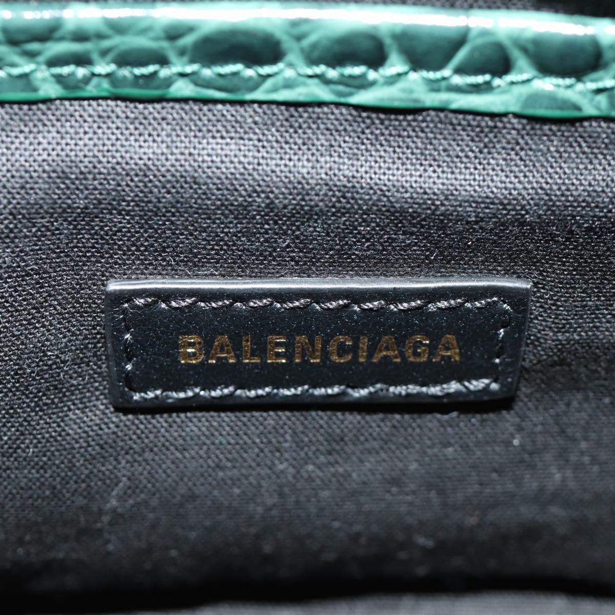 BALENCIAGA Classic Nano City Bag Embossed leather 2way 505982 Auth yk20546SAM