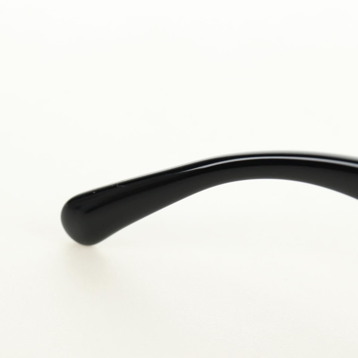CHANEL Sunglasses Plastic Black Gold CC Auth yk20566M