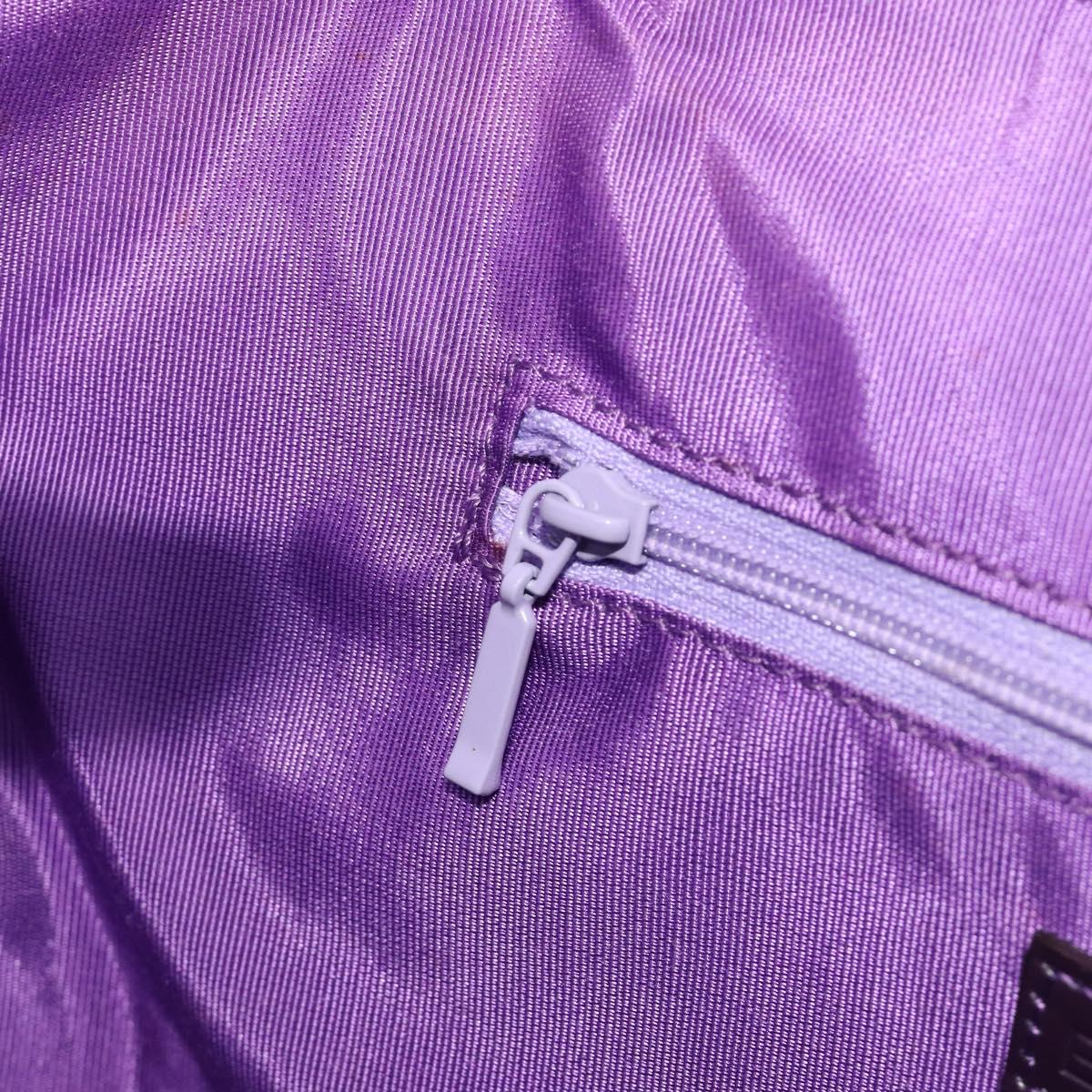 BALENCIAGA Hand Bag Suede Purple Silver Auth yk20590