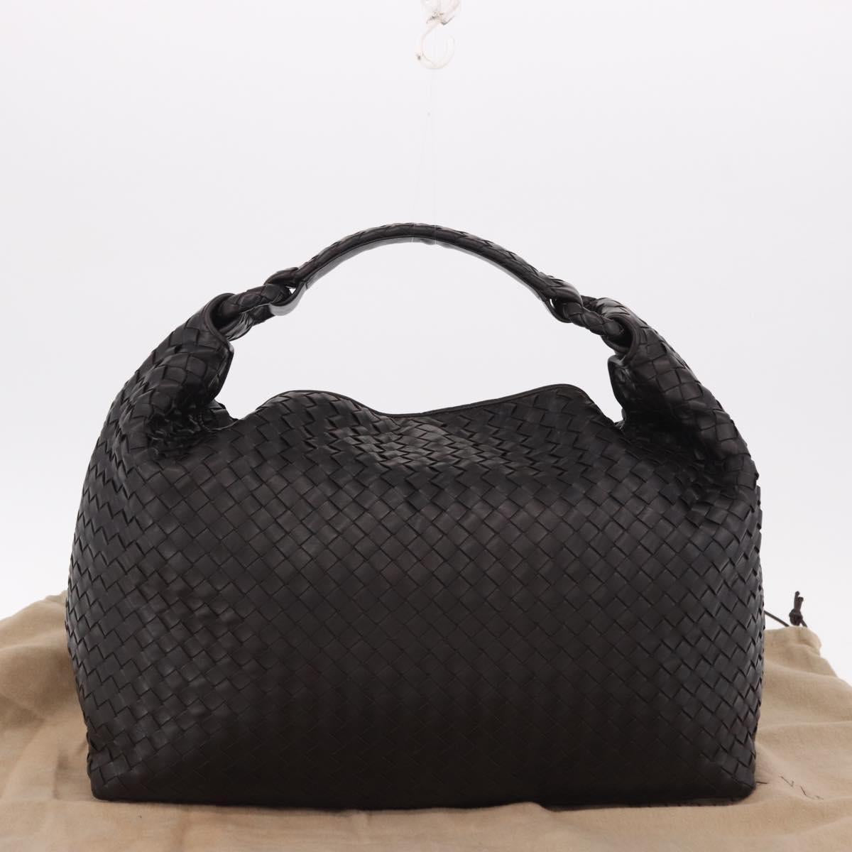 BOTTEGA VENETA INTRECCIATO Hobo Bag Leather Brown 172918 Auth yk20618SAV