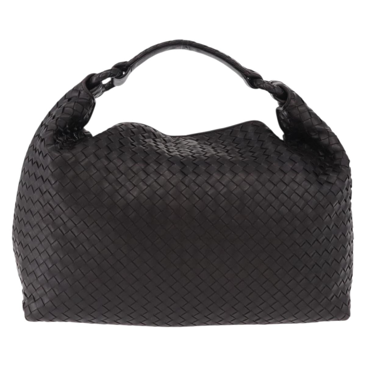 BOTTEGA VENETA INTRECCIATO Hobo Bag Leather Brown 172918 Auth yk20618SAV