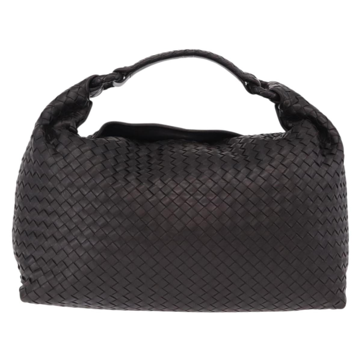 BOTTEGA VENETA INTRECCIATO Hobo Bag Leather Brown 172918 Auth yk20618SAV