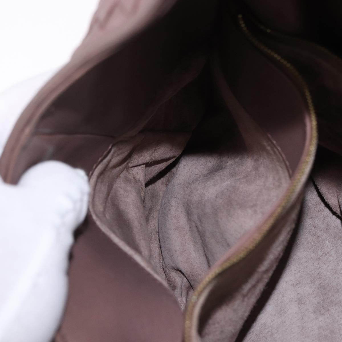 BOTTEGA VENETA INTRECCIATO Shoulder Bag Leather Brown 215441 Auth yk20621SAV