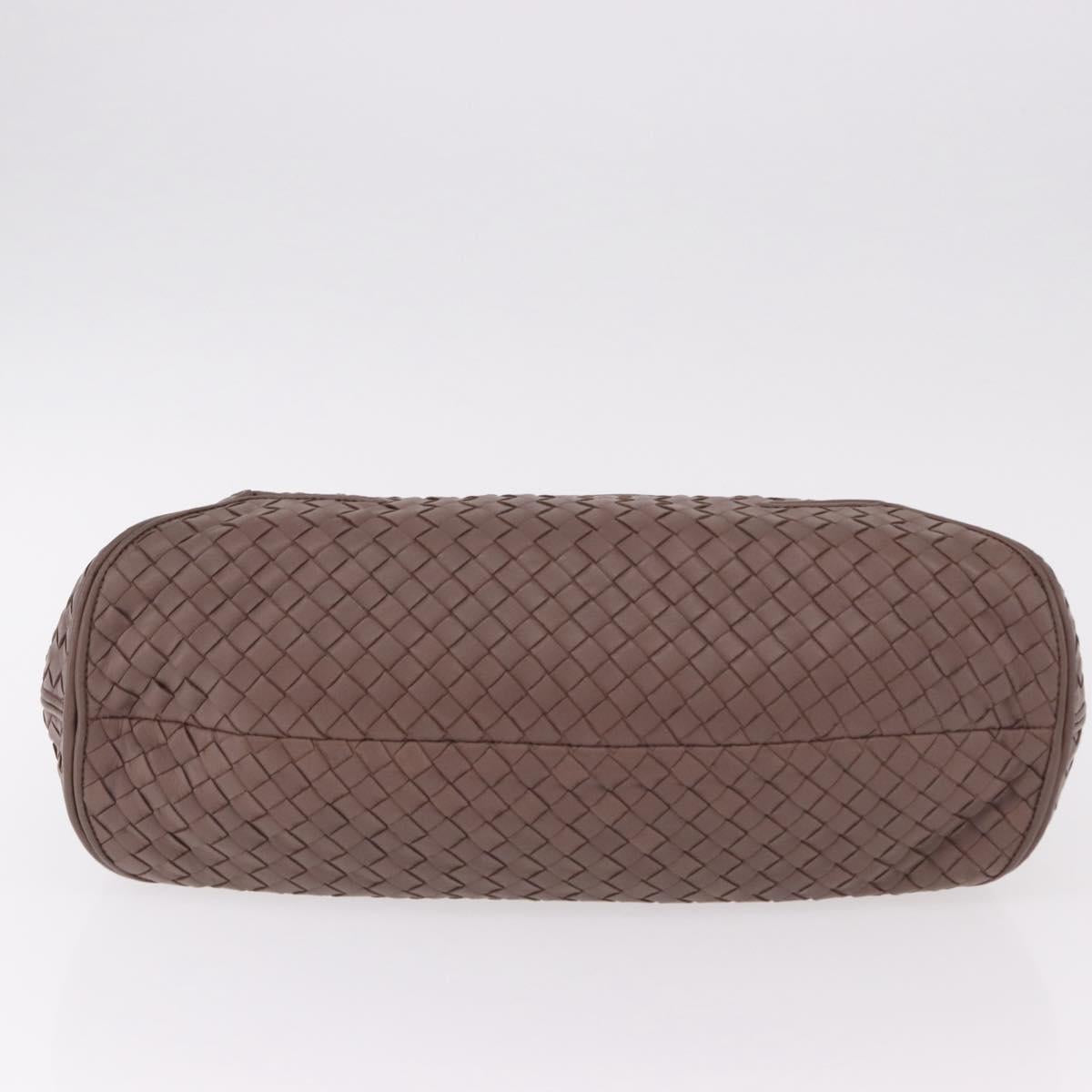BOTTEGA VENETA INTRECCIATO Shoulder Bag Leather Brown 215441 Auth yk20621SAV