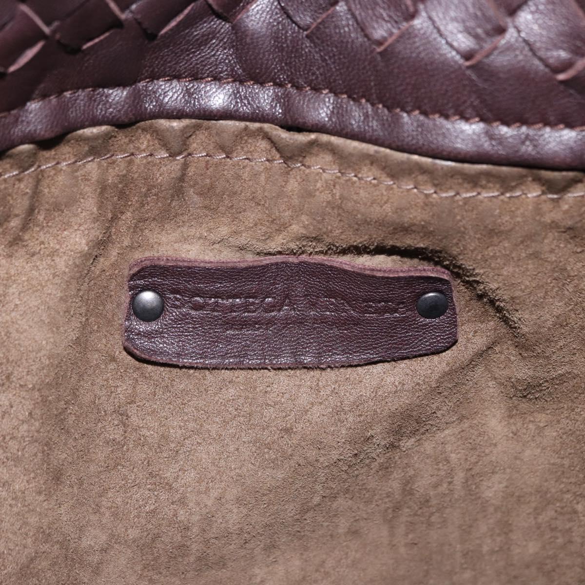 BOTTEGA VENETA INTRECCIATO Shoulder Bag Leather Brown 255691 Auth yk20622A