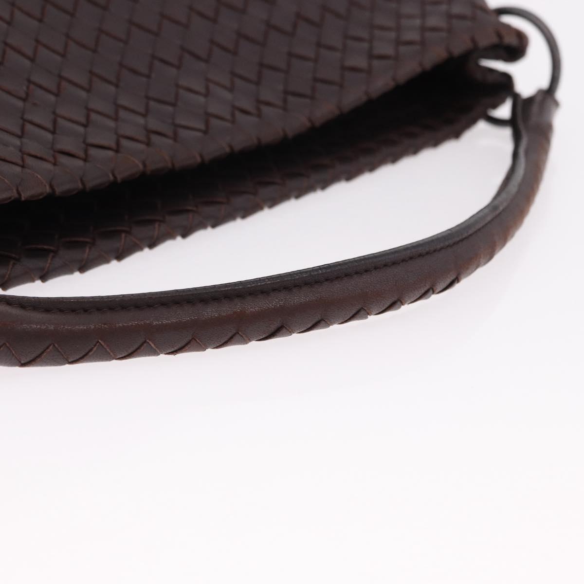 BOTTEGA VENETA INTRECCIATO Shoulder Bag Leather Brown 255691 Auth yk20622A