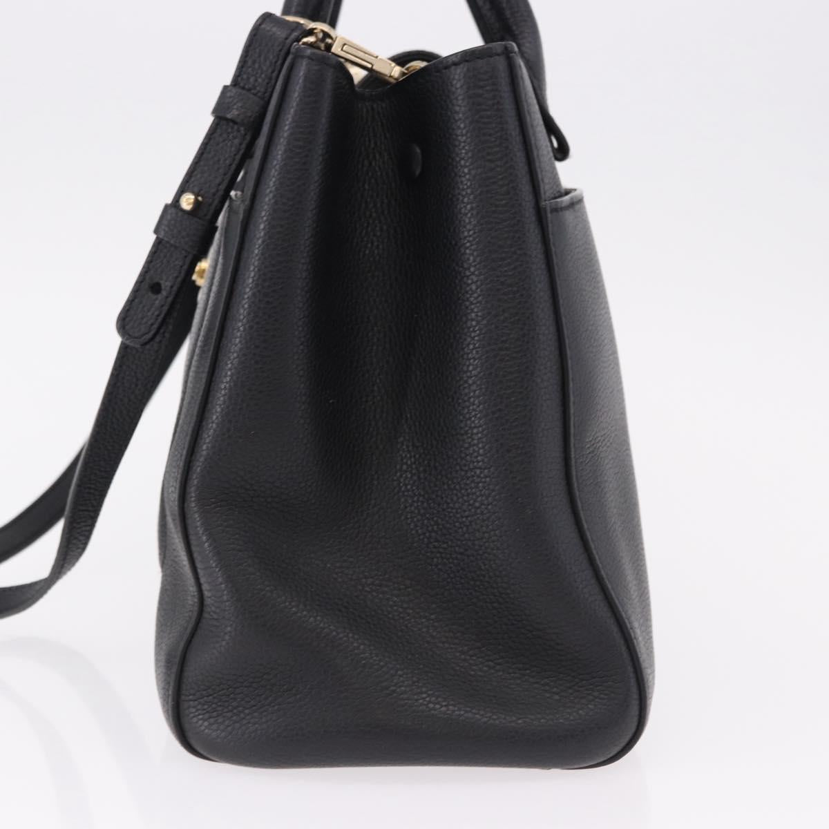 CHANEL Neo Executive Tote Bag Caviar Skin 2way Black Gold CC Auth yk20629SAM