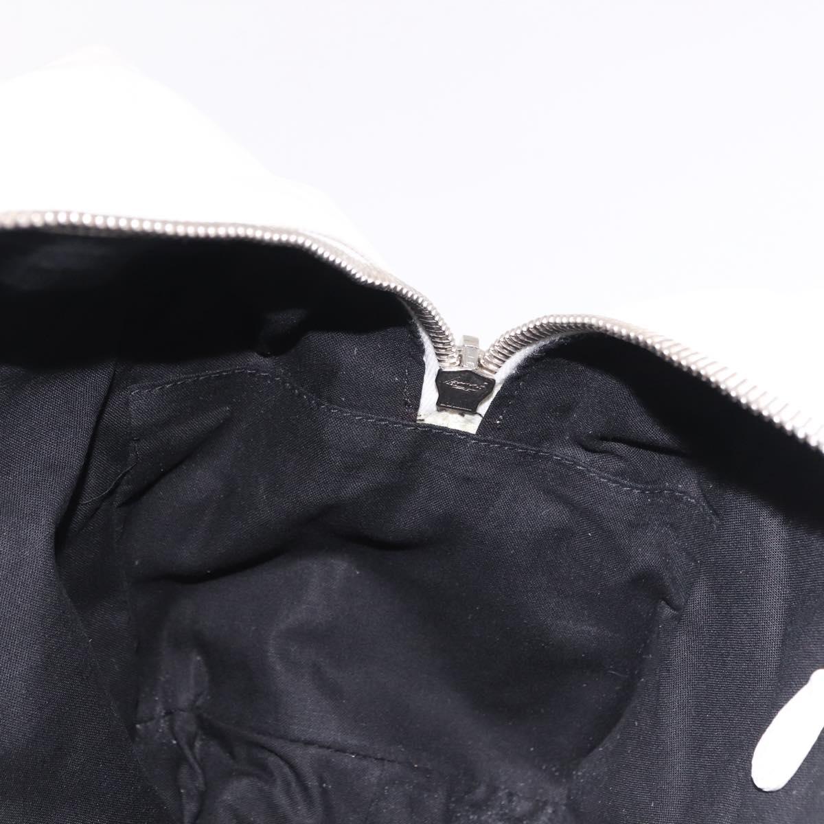 BALENCIAGA The Matelasse Hand Bag Leather White Silver 168031 Auth yk20631V