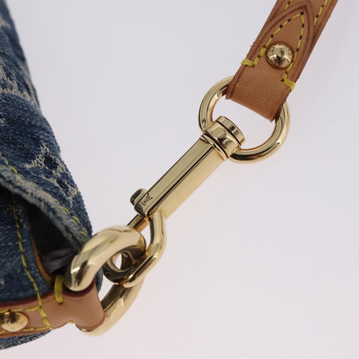 LOUIS VUITTON Monogram Denim Mini Preity Blue M95050 LV Auth yk20634SAM