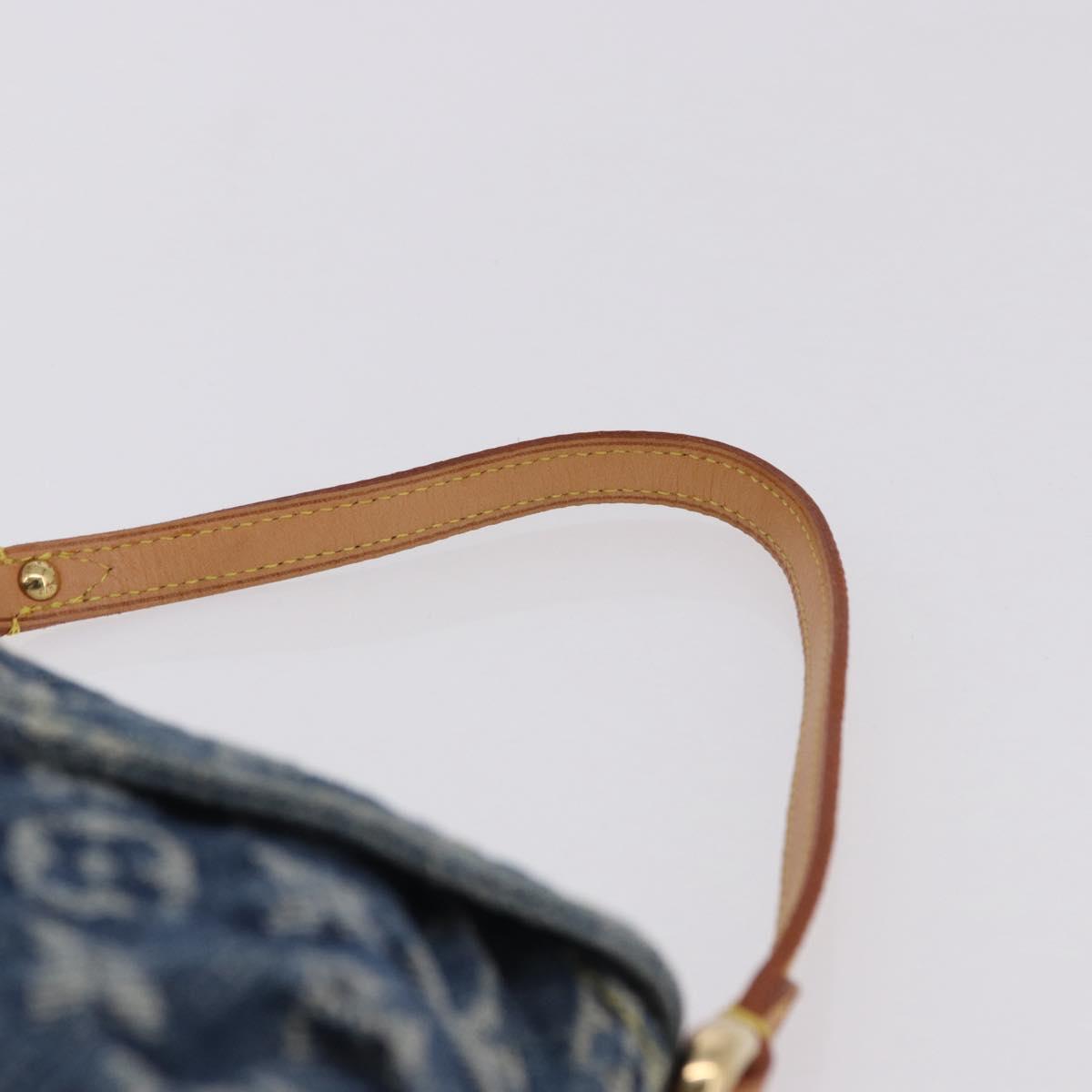 LOUIS VUITTON Monogram Denim Mini Preity Blue M95050 LV Auth yk20634SAM