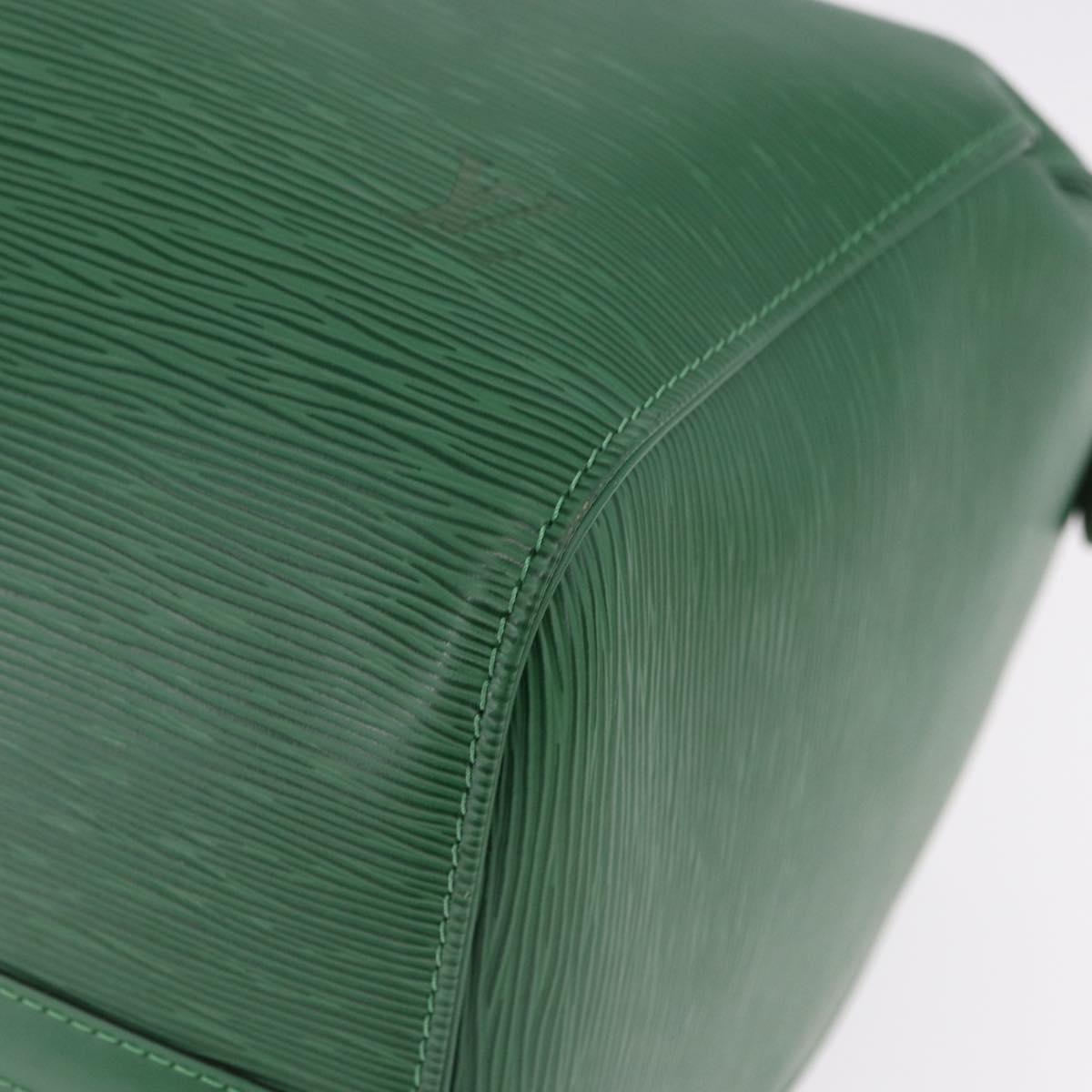 LOUIS VUITTON Epi Keepall 50 Boston Bag Green M42964 LV Auth yk20639SAV
