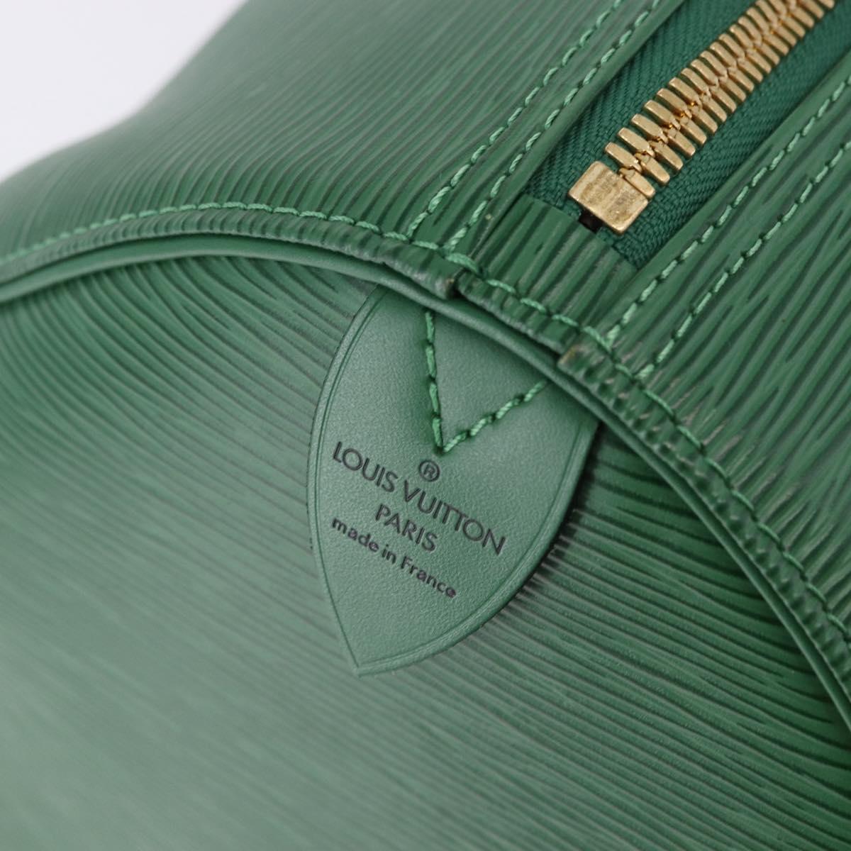 LOUIS VUITTON Epi Keepall 50 Boston Bag Green M42964 LV Auth yk20639SAV