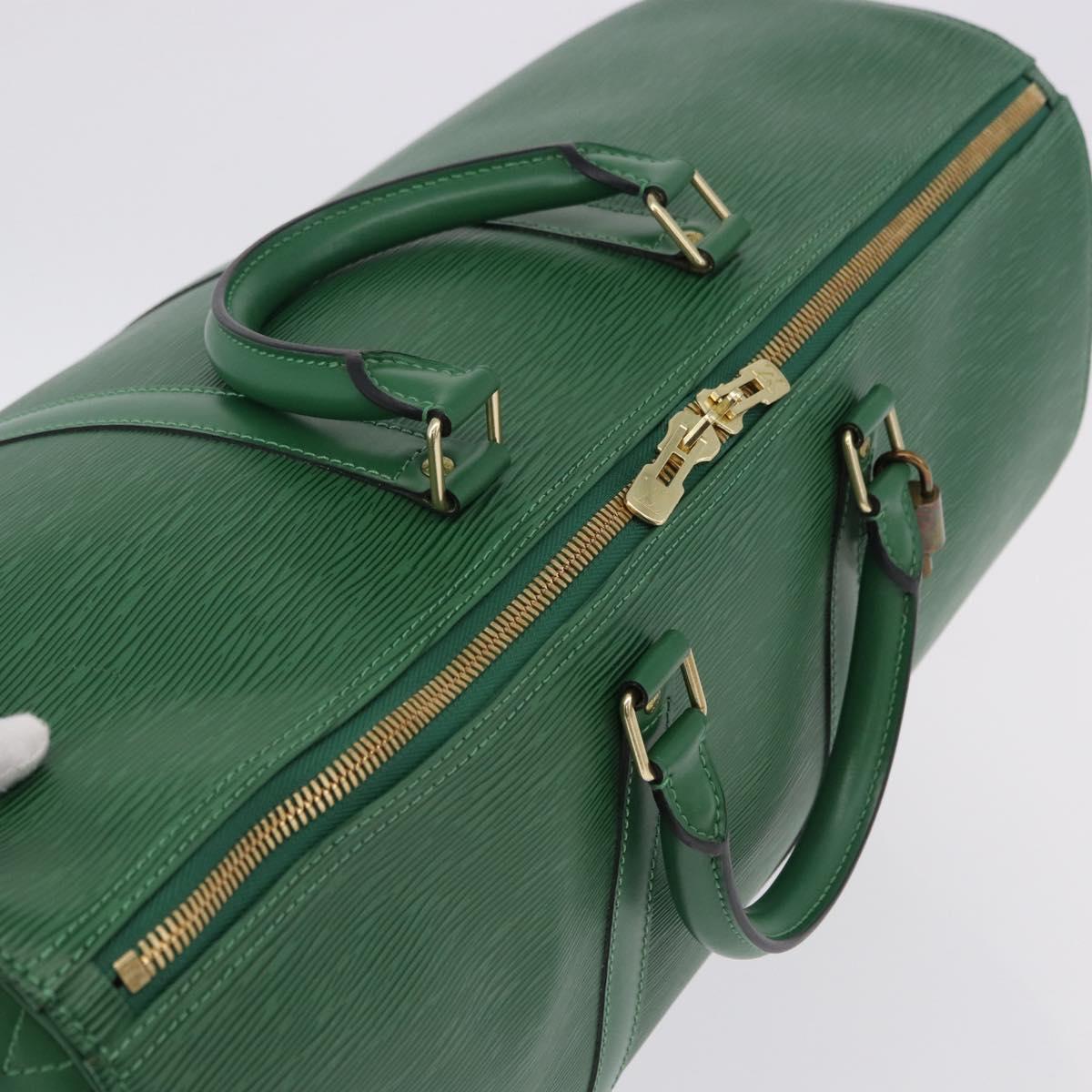 LOUIS VUITTON Epi Keepall 50 Boston Bag Green M42964 LV Auth yk20639SAV