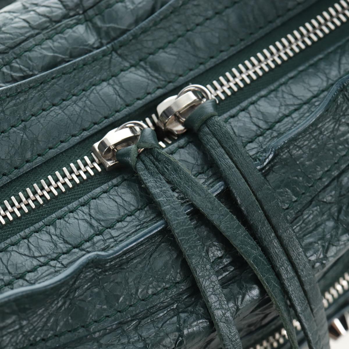 BALENCIAGA Classic City Leather 2way Green Silver 431621 Auth yk20640SAM