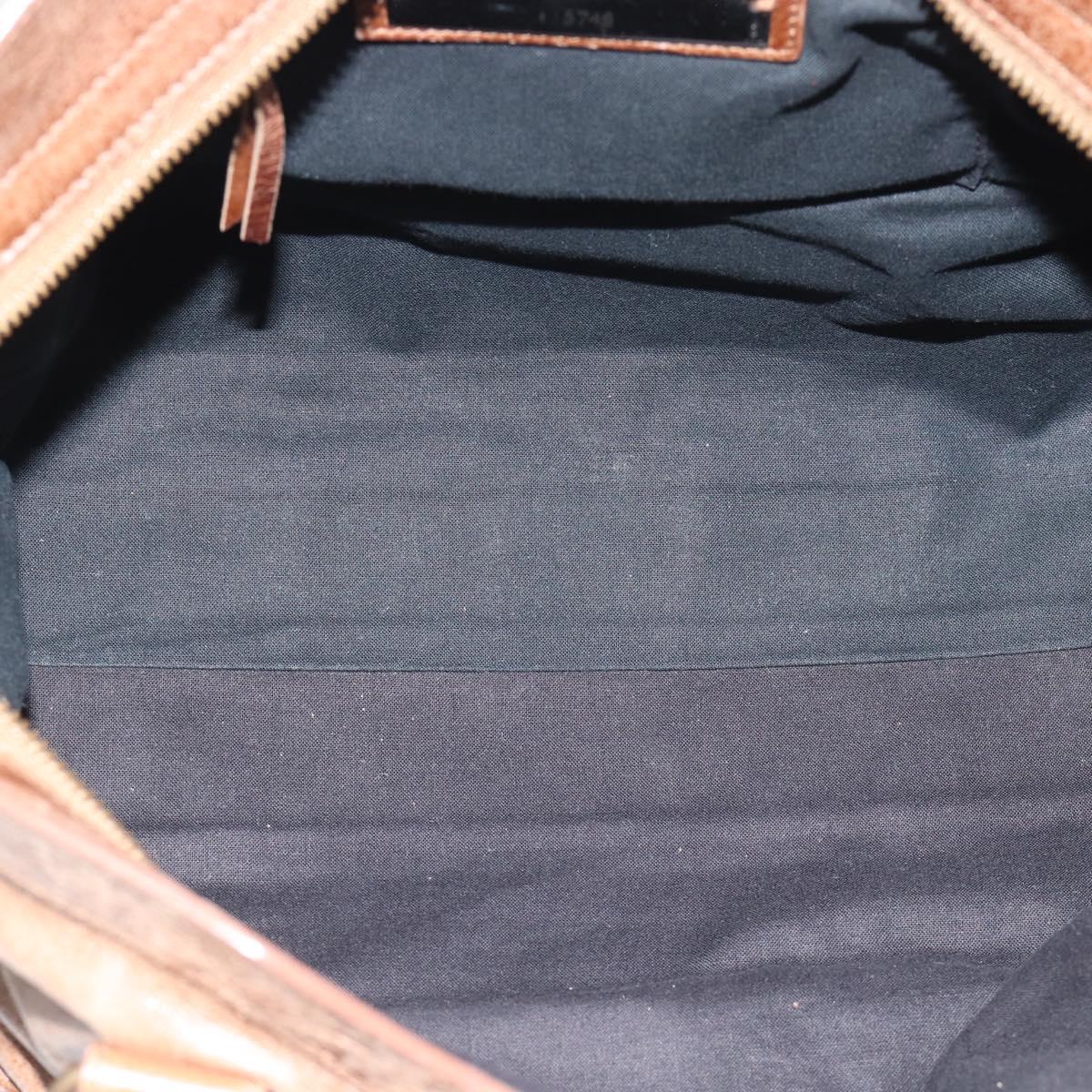 BALENCIAGA The City Hand Bag Leather 2way Brown 115748 Auth yk20644M