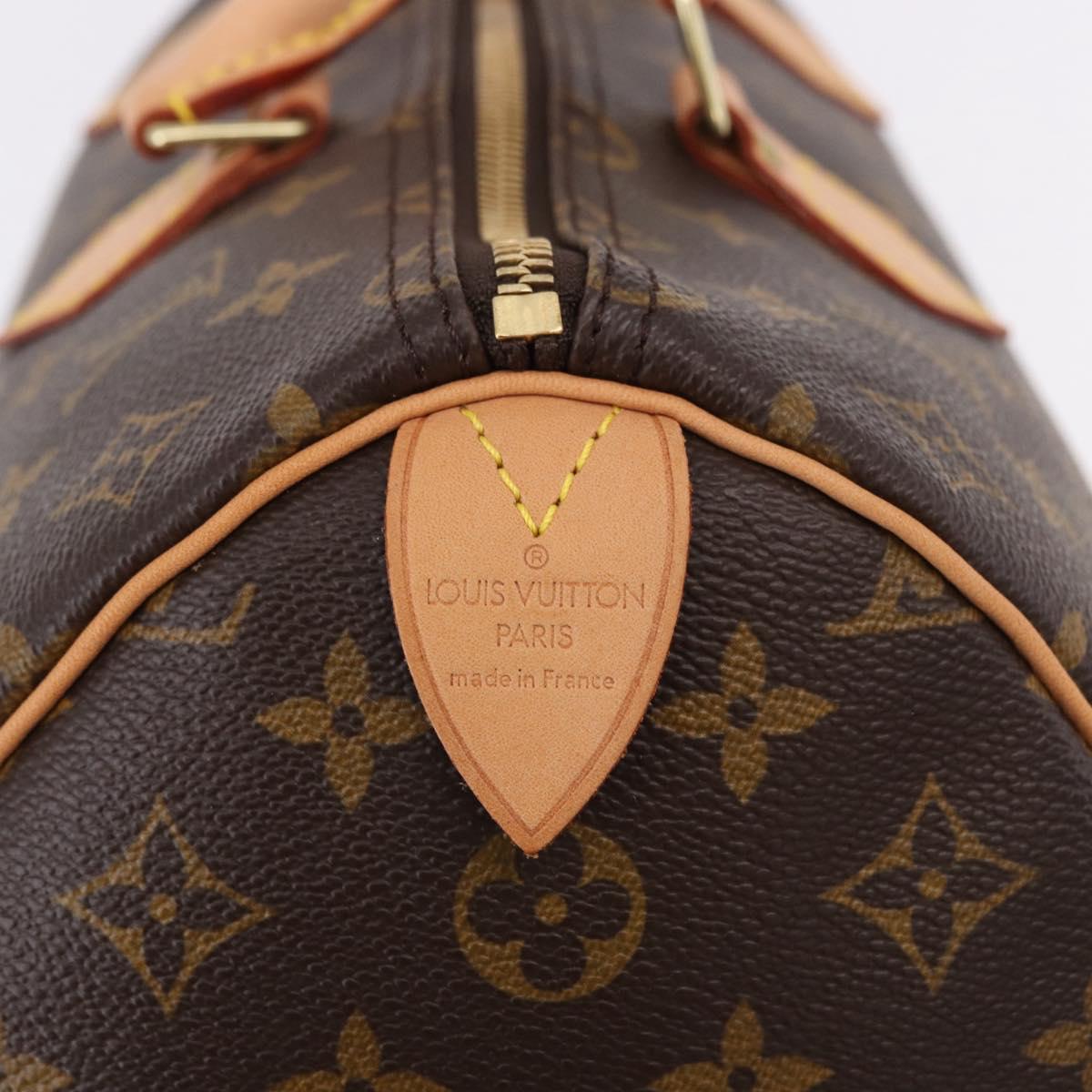 LOUIS VUITTON Monogram Speedy 35 Hand Bag M41524 LV Auth yk20651SM