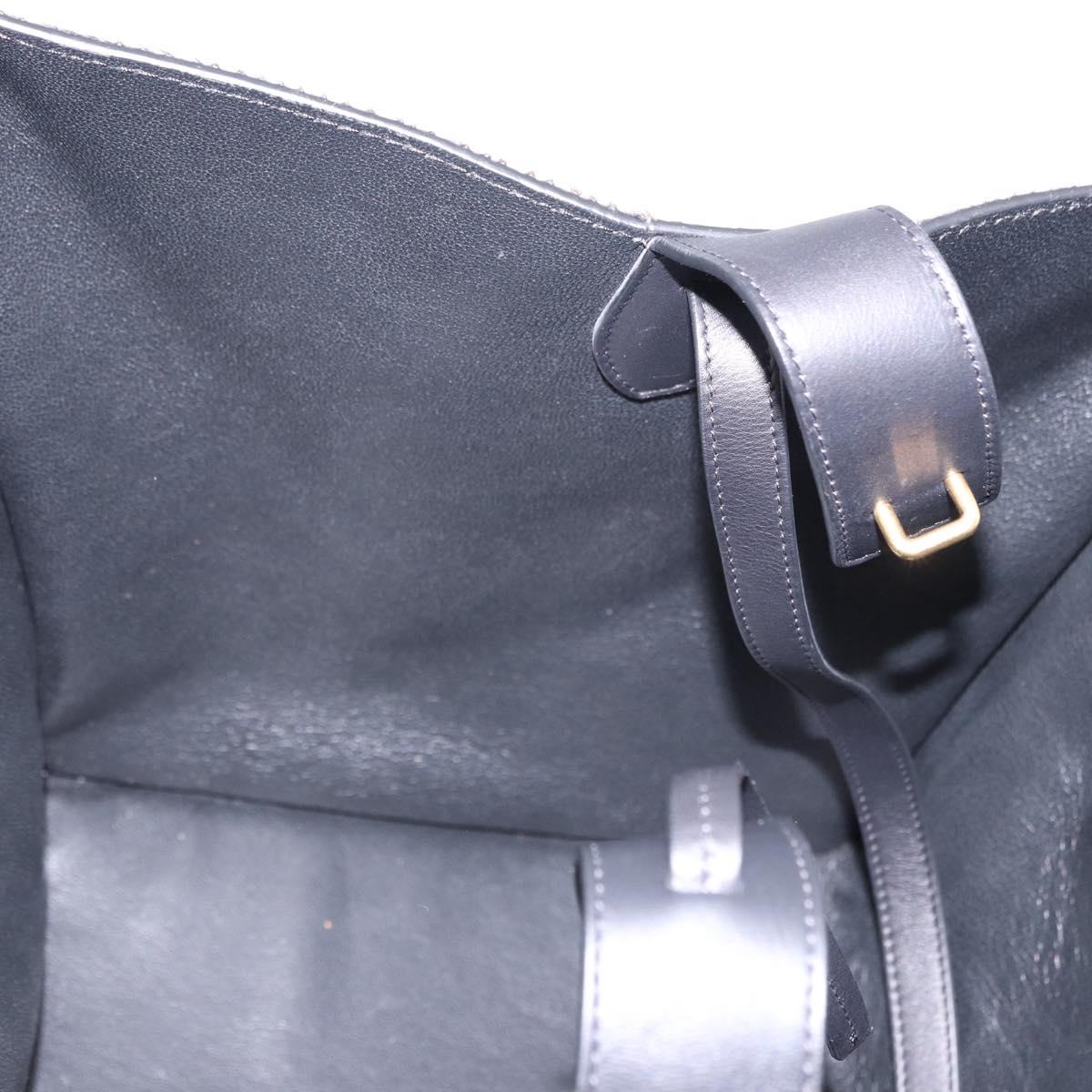 CELINE Luggage Phantom Hand Bag Harako leather Brown Black Auth yk20659SAM