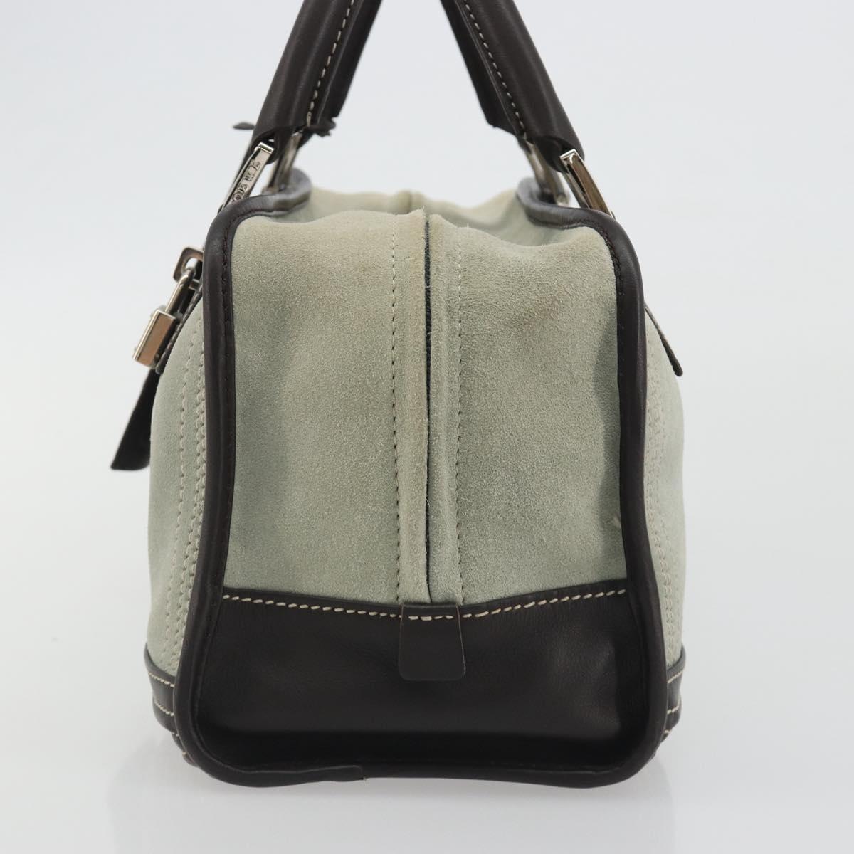 LOEWE Amazona 28 Hand Bag Suede Gray Brown Auth yk20662V