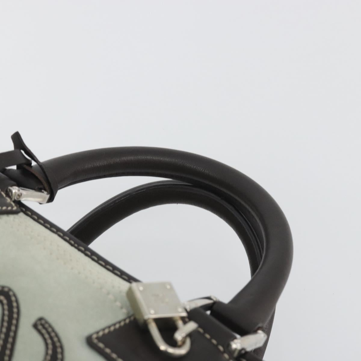 LOEWE Amazona 28 Hand Bag Suede Gray Brown Auth yk20662V