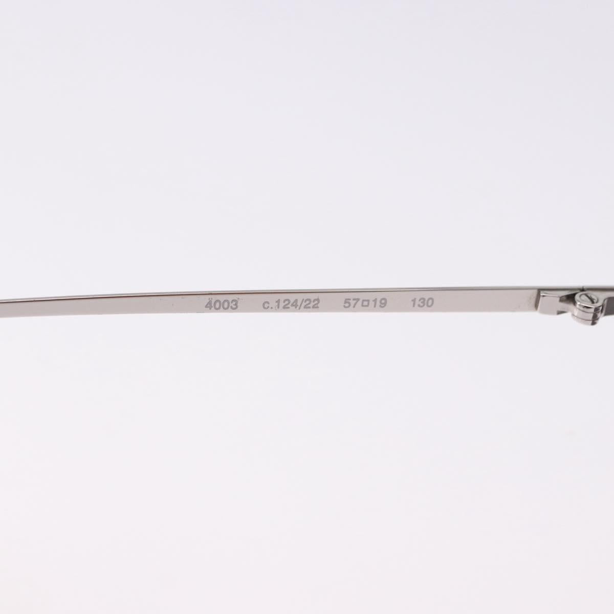 CHANEL Sunglasses Metal Silver CC Auth yk20671